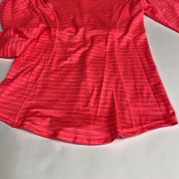 Long Sleeve Fitted Athletic Running‎ Thumb Holes Reflective Top Hot Pink S - Picture 6 of 9